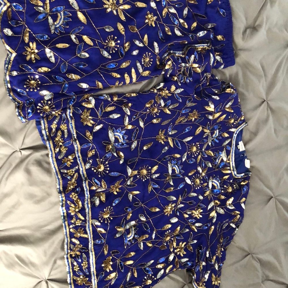 Beaded skirt and top